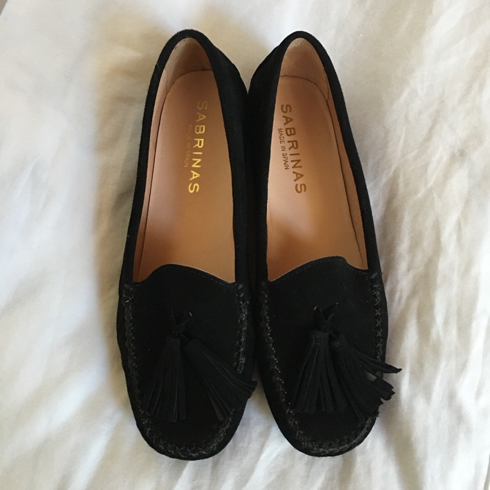 Sabrina’s Black Suede Loafers